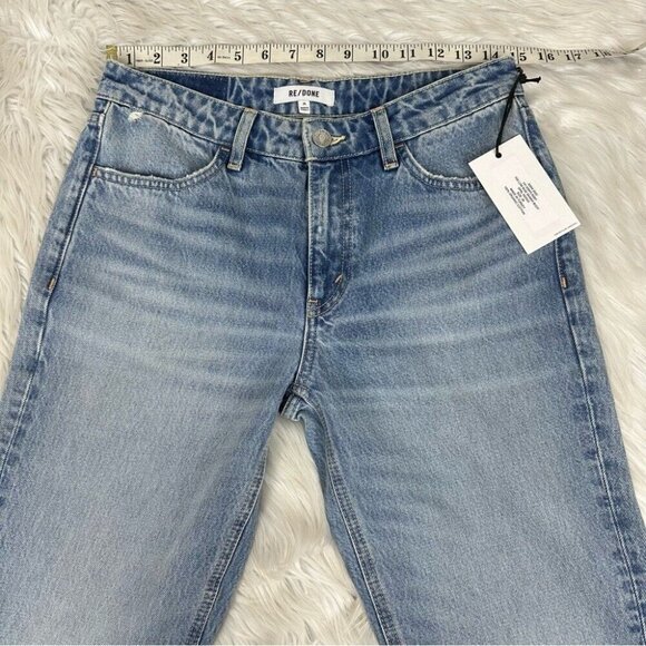 Re/Done‎ Women's NWT Opal Indigo 70s Low-Rise Skinny Boot Jeans W26-28/L31 - Picture 8 of 15